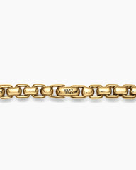 Box Chain Necklace in 18K Yellow Gold, 7.5mm