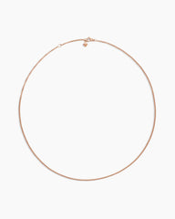 Box Chain Necklace in 18K Rose Gold, 1.7mm