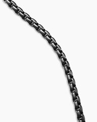 Box Chain Necklace with Stainless Steel and Sterling Silver, 5mm