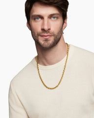 Streamline® Elongated Chain Necklace in 18K Yellow Gold, 6mm