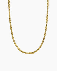 Wheat Chain Necklace in 18K Yellow Gold, 4mm