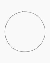 Wheat Chain Necklace in Sterling Silver, 2.5mm