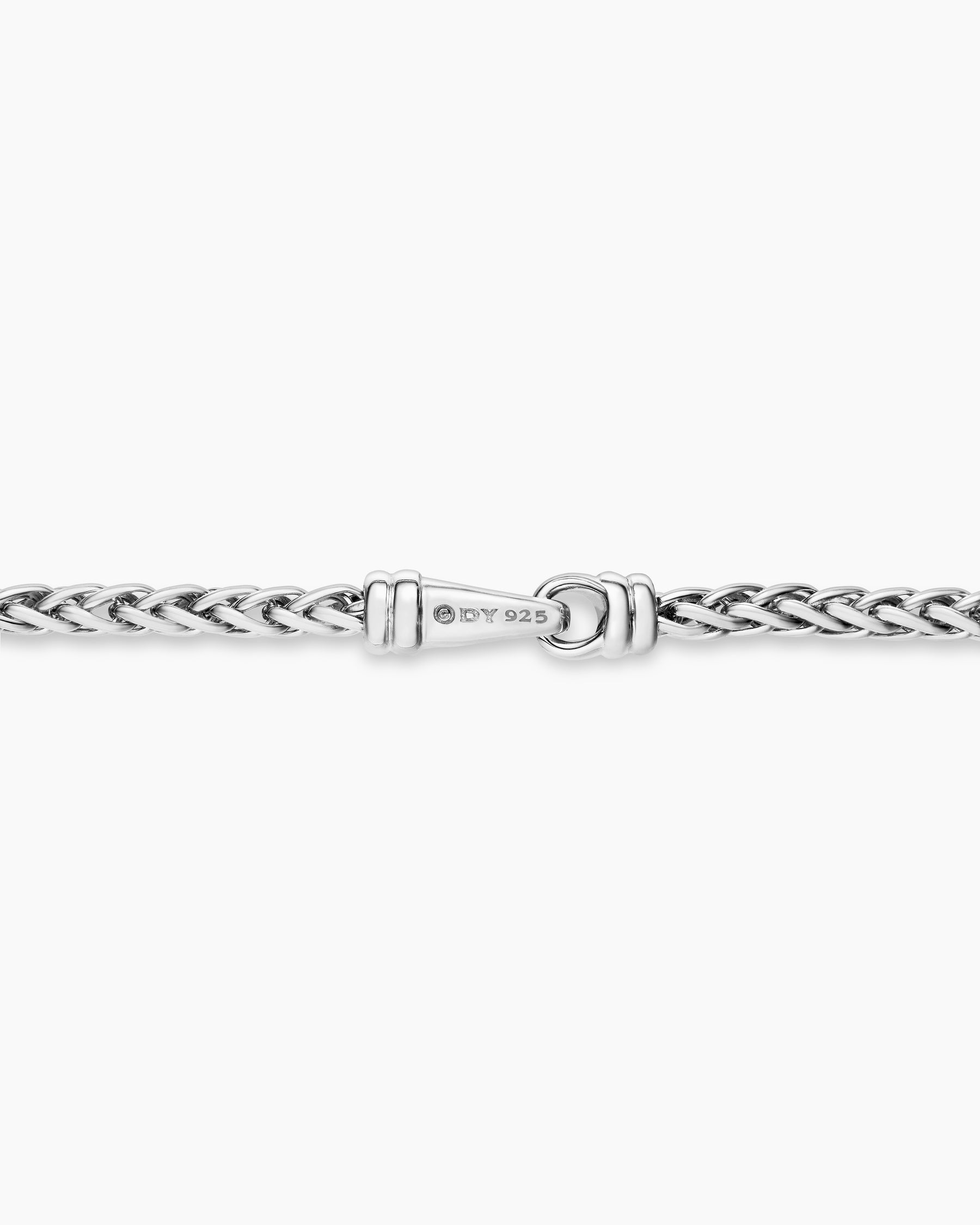 Wheat Chain Necklace in Sterling Silver, 2.5mm