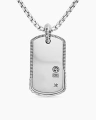 Waves Tag in Sterling Silver, 35mm