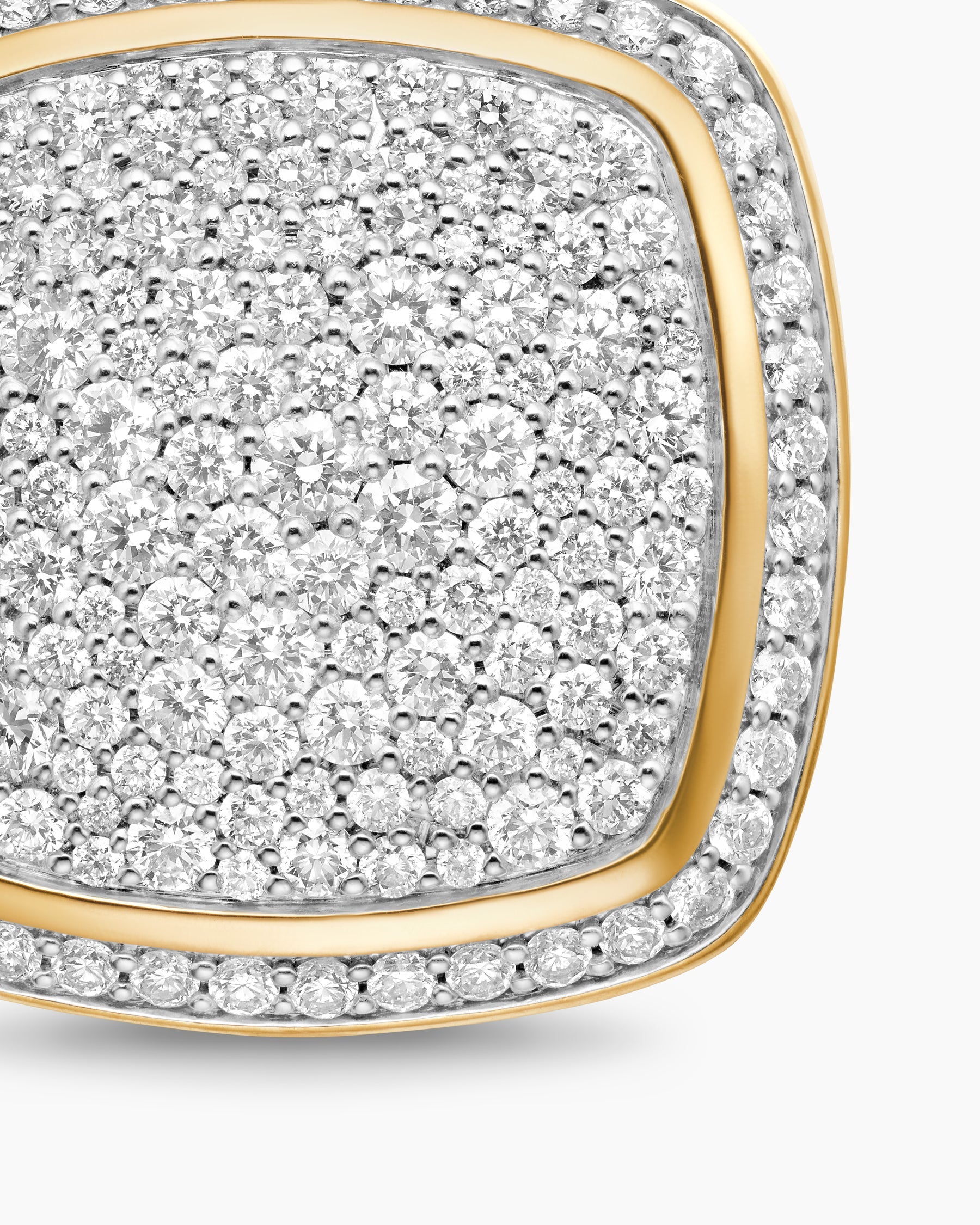 Albion® Pendant in 18K Yellow Gold with Pavé Diamonds, 17mm