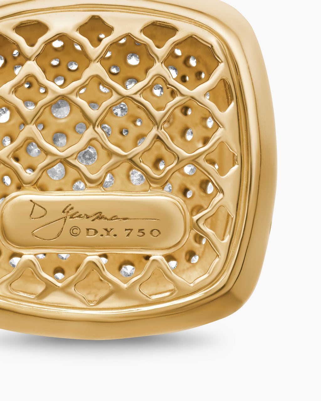 Albion® Pendant in 18K Yellow Gold with Pavé Diamonds, 17mm