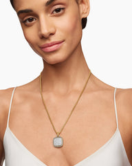 Albion® Pendant in 18K Yellow Gold with Pavé Diamonds, 17mm