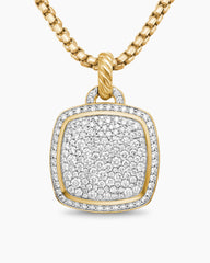 Albion® Pendant in 18K Yellow Gold with Pavé Diamonds, 17mm