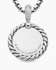 Initial Charm in Sterling Silver with Diamond H