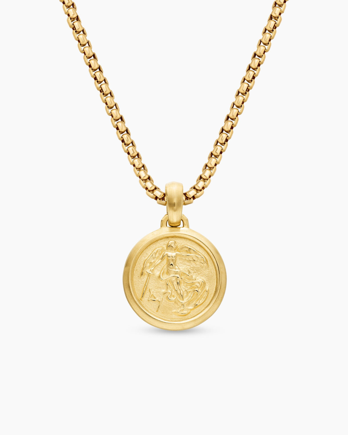 Petrvs® Angel Pendant in 18K Yellow Gold, 13.5mm