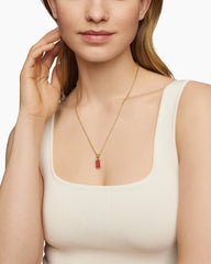 Petrvs® Bee Amulet in 18K Yellow Gold with Carnelian and Diamonds, 15mm