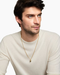 Memento Mori Skull Amulet in 18K Yellow Gold, 16mm