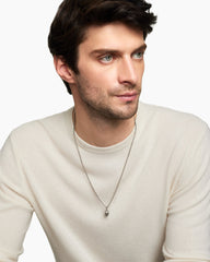 Memento Mori Skull Amulet in Sterling Silver, 16mm