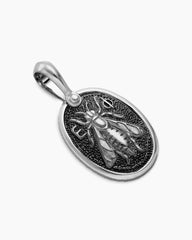 Petrvs® Bee Amulet in Sterling Silver, 17.8mm