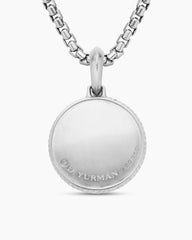 Maritime® Compass Amulet in Sterling Silver with 18K Yellow Gold and Center Diamond, 20mm