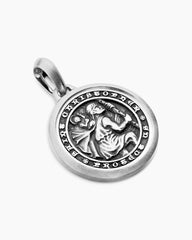 St. Christopher Amulet in Sterling Silver, 26.5mm