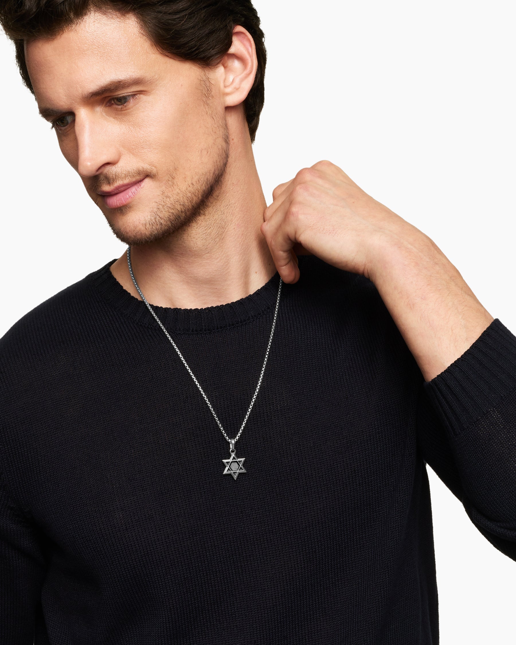 Star of David Amulet in Sterling Silver, 23mm