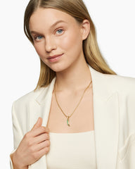 Petrvs® Claw Amulet in 18K Yellow Gold with Emeralds, 20mm