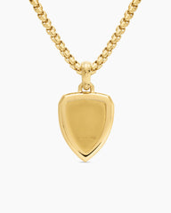 St. Michael Amulet in 18K Yellow Gold with Diamonds, 19mm