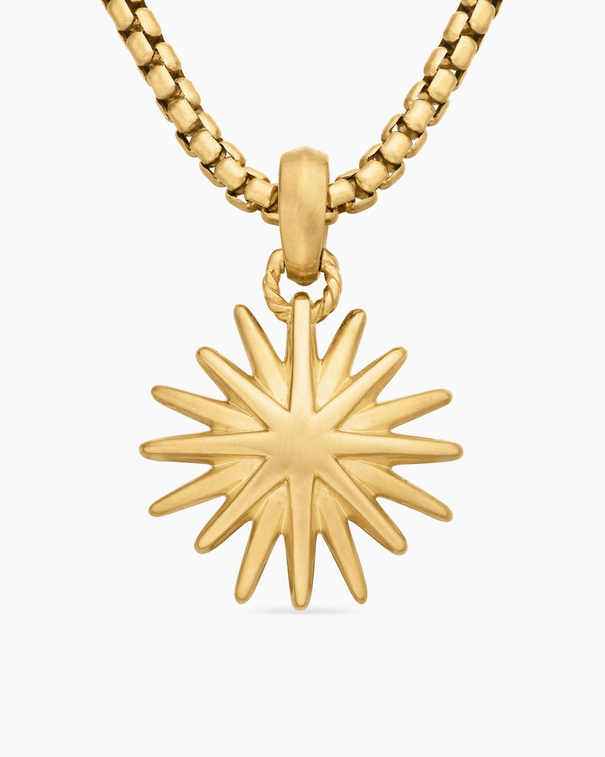 Starburst Charm in 18K Yellow Gold, 21.5mm