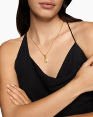 SY Heart Amulet in 18K Yellow Gold, 15mm