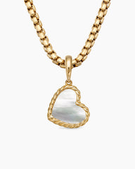 DY Elements® Heart Amulet in 18K Yellow Gold with Mother of Pearl, 15.2mm