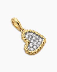 DY Elements® Heart Pendant in 18K Yellow Gold with Diamonds, 11mm