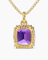 Marbella Pendant in 18K Yellow Gold with Amethyst, 22mm