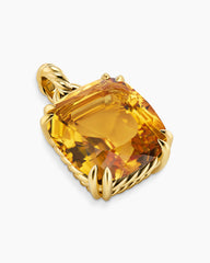 Marbella Pendant in 18K Yellow Gold with Citrine, 22mm