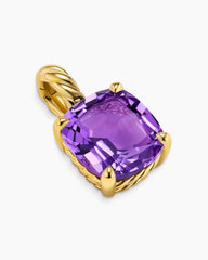 Marbella Pendant in 18K Yellow Gold with Amethyst, 12mm