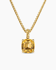 Marbella Pendant in 18K Yellow Gold with Citrine, 12mm