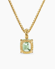 Marbella Pendant in 18K Yellow Gold with Prasiolite, 12mm
