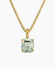 Marbella Pendant in 18K Yellow Gold with Prasiolite, 12mm