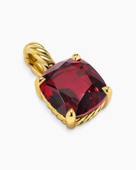 Marbella Pendant in 18K Yellow Gold with Rhodolite Garnet, 12mm