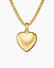 Sculpted Cable Heart Locket in 18K Yellow Gold, 23mm
