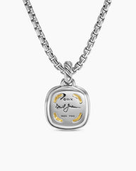 Albion® Pendant in Sterling Silver with 18K Yellow Gold and Champagne Citrine, 11mm