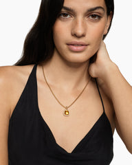 Albion® Pendant in 18K Yellow Gold with Citrine and Diamonds, 11mm