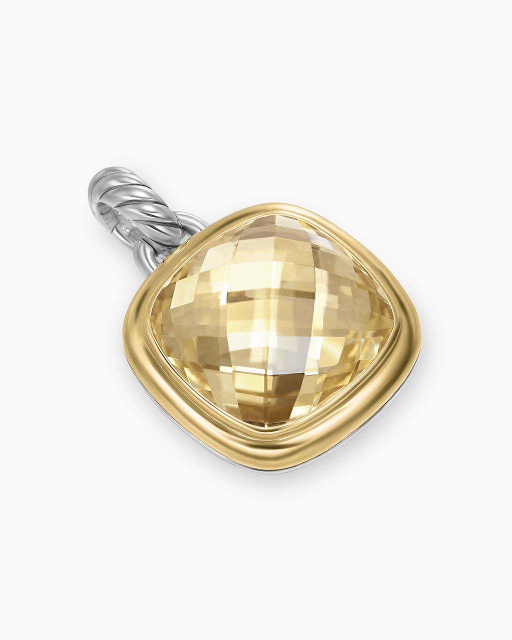 Albion® Pendant in Sterling Silver with 18K Yellow Gold and Champagne Citrine, 15mm
