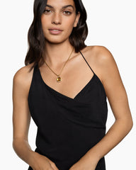 Albion® Pendant in 18K Yellow Gold with Citrine and Diamonds, 15mm