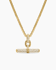 DY Madison® Toggle Pendant in 18K Yellow Gold with Diamonds, 20.2mm