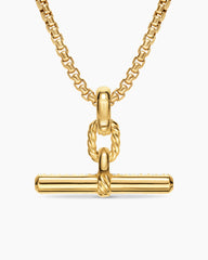 DY Madison® Toggle Pendant in 18K Yellow Gold with Diamonds, 29mm