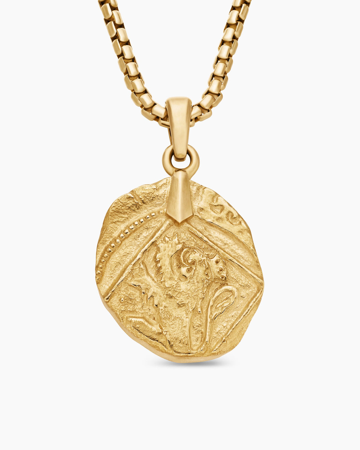 Shipwreck Coin Amulet in 18K Yellow Gold, 28.4mm