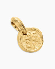 Shipwreck Coin Amulet in 18K Yellow Gold, 10.5mm