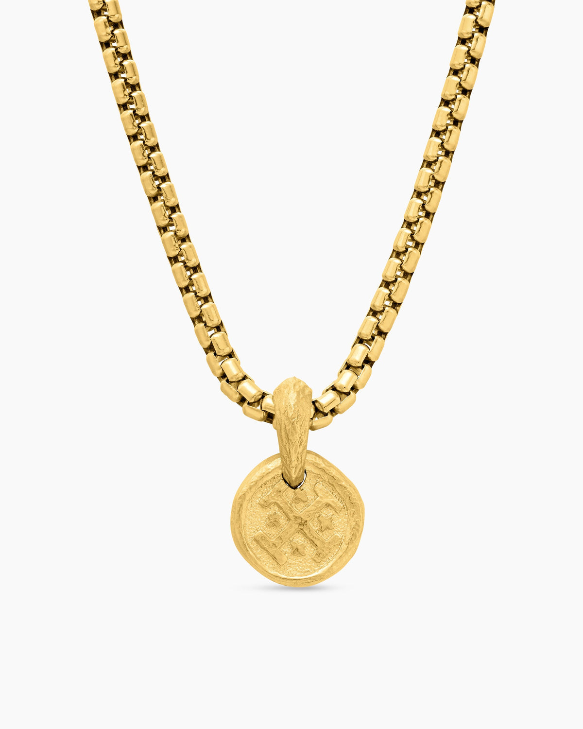 Shipwreck Coin Amulet in 18K Yellow Gold, 10.5mm