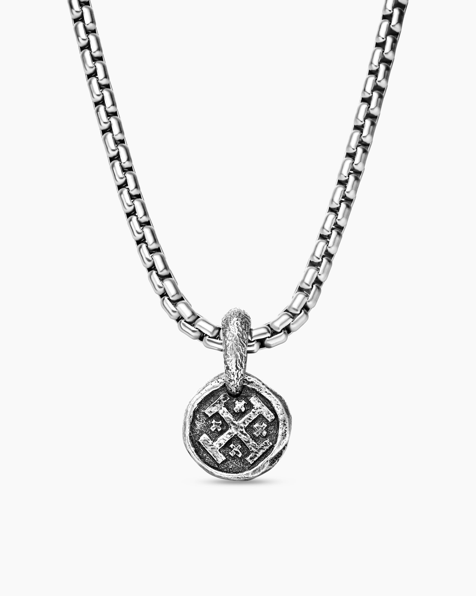 Shipwreck Coin Amulet in Sterling Silver, 10.5mm