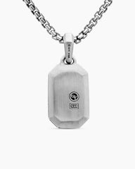 Streamline® Amulet in Sterling Silver with Black Diamonds, 22mm