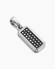 Streamline® Amulet in Sterling Silver with Black Diamonds, 17mm