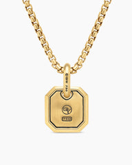 Octagonal Amulet in 18K Yellow Gold, 15mm