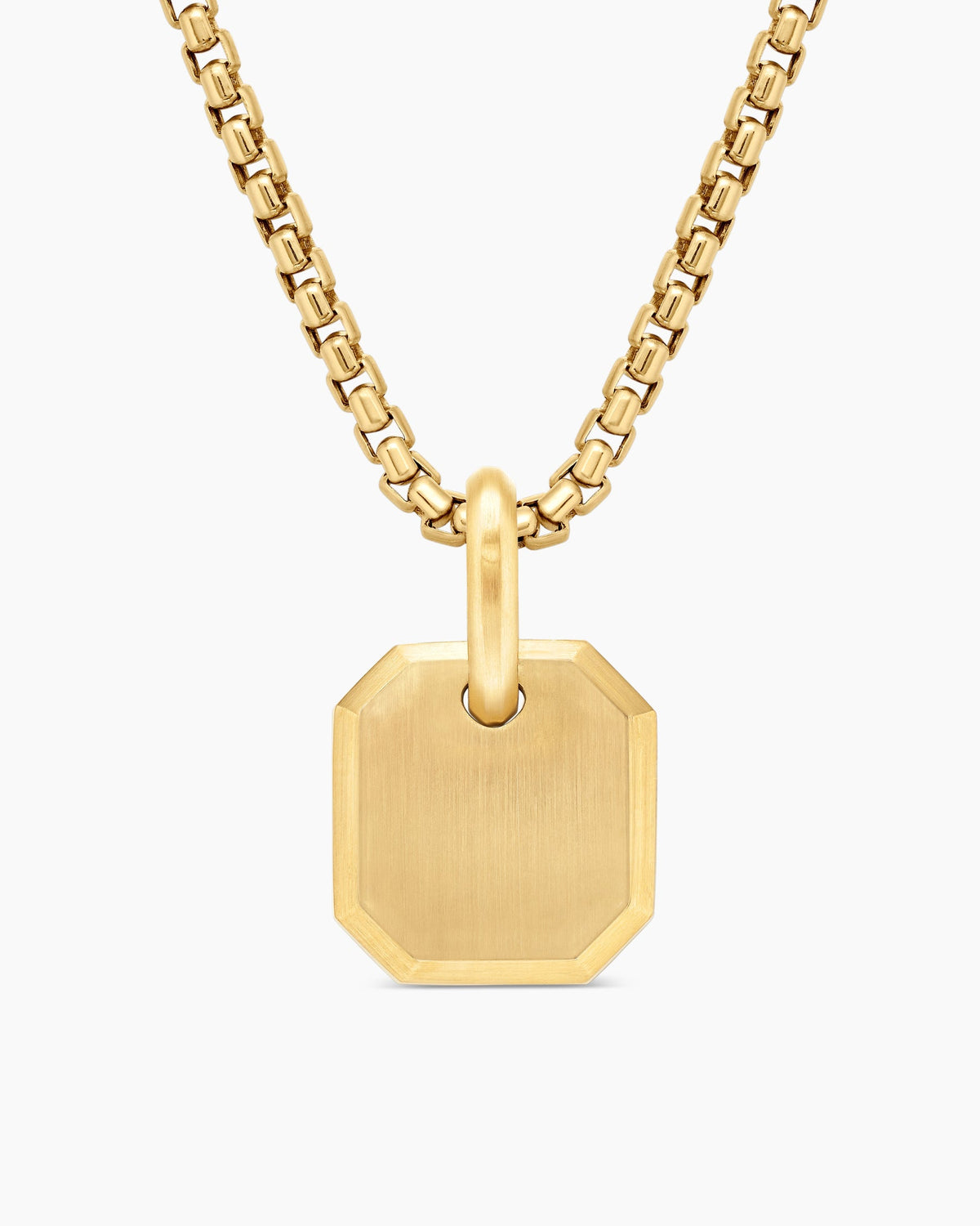 Octagonal Amulet in 18K Yellow Gold, 15mm