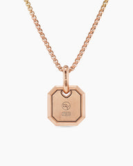 Octagonal Amulet in 18K Rose Gold, 15mm